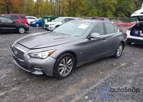 2014 Infiniti Q50 Premium from USA, damaged, VIN JN1BV7AR3EM690233